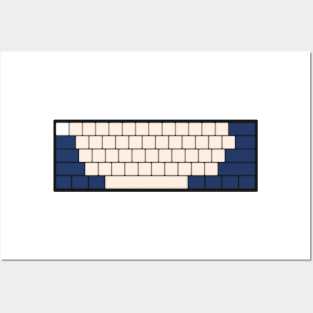 Mechanical Keyboard - AlphaTauri F1 Team Colour Scheme Posters and Art